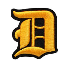 Load image into Gallery viewer, 3D Old English Roman Font Alphabets A To Z Size 3 Inches Yellow Embroidery Patch