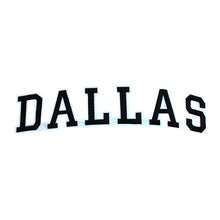 Load image into Gallery viewer, Varsity City Name Dallas in Multicolor Embroidery Patch
