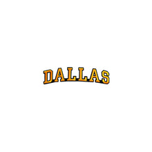 Load image into Gallery viewer, Varsity City Name Dallas in Multicolor Embroidery Patch