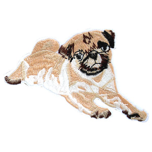 Pug Dog Puppy Embroidery Patch