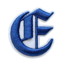 Load image into Gallery viewer, 3D Old English Roman Font Alphabets A To Z Size 3 Inches Royal Blue Embroidery Patch