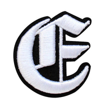 Load image into Gallery viewer, 3D Old English Roman Font Alphabets A To Z Size 2 Inches White Embroidery Patch
