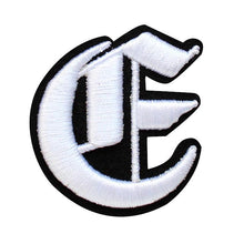 Load image into Gallery viewer, 3D Old English Roman Font Alphabets A To Z Size 3 Inches White Embroidery Patch