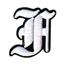 Load image into Gallery viewer, 3D Old English Roman Font Alphabets A To Z Size 3 Inches White Embroidery Patch
