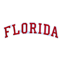 Load image into Gallery viewer, Varsity State Name Florida in Multicolor Embroidery Patch