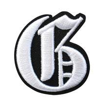 Load image into Gallery viewer, 3D Old English Roman Font Alphabets A To Z Size 2 Inches White Embroidery Patch