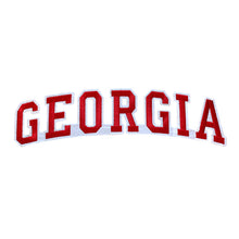 Load image into Gallery viewer, Varsity State Name Georgia in Multicolor Embroidery Patch