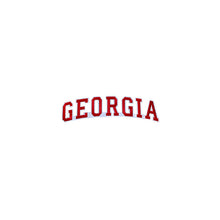 Load image into Gallery viewer, Varsity State Name Georgia in Multicolor Embroidery Patch
