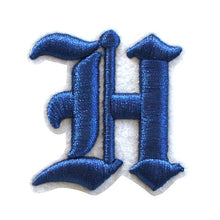 Load image into Gallery viewer, 3D Old English Roman Font Alphabets A To Z Size 3 Inches Royal Blue Embroidery Patch