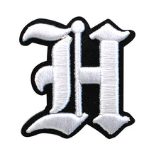 Load image into Gallery viewer, 3D Old English Roman Font Alphabets A To Z Size 2 Inches White Embroidery Patch