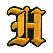 Load image into Gallery viewer, 3D Old English Roman Font Alphabets A To Z Size 3 Inches Yellow Embroidery Patch