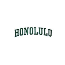 Load image into Gallery viewer, Varsity City Name Honolulu in Multicolor Embroidery Patch