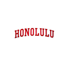 Load image into Gallery viewer, Varsity City Name Honolulu in Multicolor Embroidery Patch