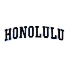Load image into Gallery viewer, Varsity City Name Honolulu in Multicolor Embroidery Patch