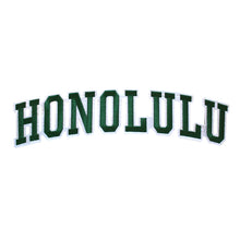 Load image into Gallery viewer, Varsity City Name Honolulu in Multicolor Embroidery Patch