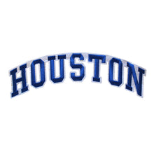 Load image into Gallery viewer, Varsity State Name Houston in Multicolor Embroidery Patch