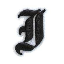 Load image into Gallery viewer, 3D Old English Roman Font Alphabets A To Z Size 2 Inches Black Embroidery Patch