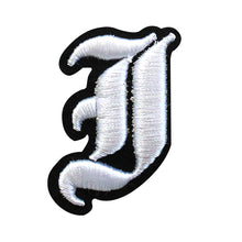 Load image into Gallery viewer, 3D Old English Roman Font Alphabets A To Z Size 2 Inches White Embroidery Patch