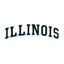 Load image into Gallery viewer, Varsity State Name Illinois in Multicolor Embroidery Patch
