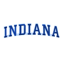 Load image into Gallery viewer, Varsity State Name Indiana in Multicolor Embroidery Patch