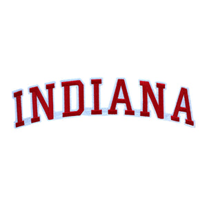 Varsity State Name Indiana in Multicolor Embroidery Patch