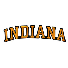 Load image into Gallery viewer, Varsity State Name Indiana in Multicolor Embroidery Patch