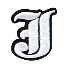 Load image into Gallery viewer, 3D Old English Roman Font Alphabets A To Z Size 3 Inches White Embroidery Patch