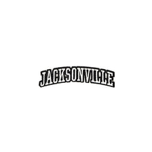 Load image into Gallery viewer, Varsity City Name Jacksonville in Multicolor Embroidery Patch