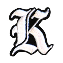Load image into Gallery viewer, 3D Old English Roman Font Alphabets A To Z Size 2 Inches White Embroidery Patch