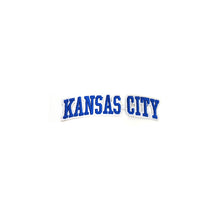 Load image into Gallery viewer, Varsity City Name Kansas City in Multicolor Embroidery Patch
