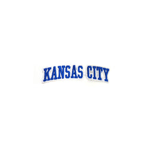 Load image into Gallery viewer, Varsity City Name Kansas City in Multicolor Embroidery Patch