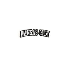 Load image into Gallery viewer, Varsity City Name Kansas City in Multicolor Embroidery Patch