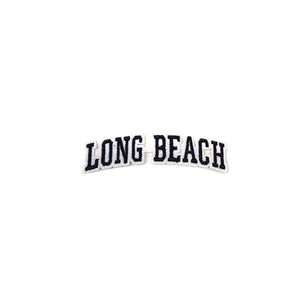 Varsity City Name Long Beach in Multicolor Embroidery Patch