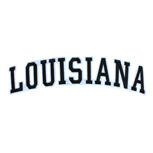 Load image into Gallery viewer, Varsity State Name Louisiana in Multicolor Embroidery Patch