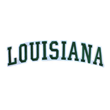Load image into Gallery viewer, Varsity State Name Louisiana in Multicolor Embroidery Patch
