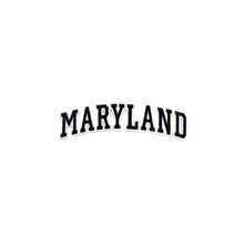 Load image into Gallery viewer, Varsity State Name Maryland in Multicolor Embroidery Patch