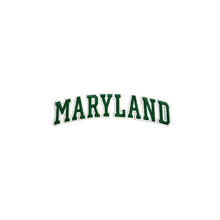 Load image into Gallery viewer, Varsity State Name Maryland in Multicolor Embroidery Patch