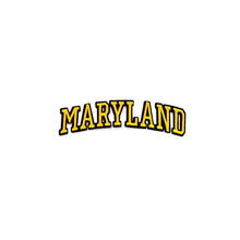 Load image into Gallery viewer, Varsity State Name Maryland in Multicolor Embroidery Patch
