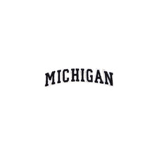 Load image into Gallery viewer, Varsity State Name Michigan in Multicolor Embroidery Patch