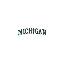 Load image into Gallery viewer, Varsity State Name Michigan in Multicolor Embroidery Patch