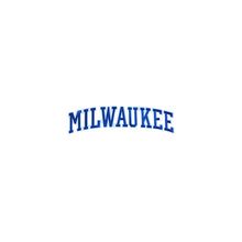 Load image into Gallery viewer, Varsity City Name Milwaukee in Multicolor Embroidery Patch