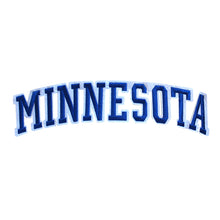 Load image into Gallery viewer, Varsity State Name Minnesota in Multicolor Embroidery Patch
