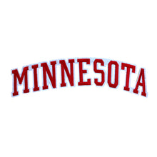 Load image into Gallery viewer, Varsity State Name Minnesota in Multicolor Embroidery Patch