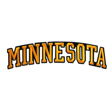 Load image into Gallery viewer, Varsity State Name Minnesota in Multicolor Embroidery Patch