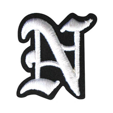 Load image into Gallery viewer, 3D Old English Roman Font Alphabets A To Z Size 2 Inches White Embroidery Patch