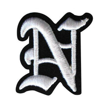 Load image into Gallery viewer, 3D Old English Roman Font Alphabets A To Z Size 3 Inches White Embroidery Patch