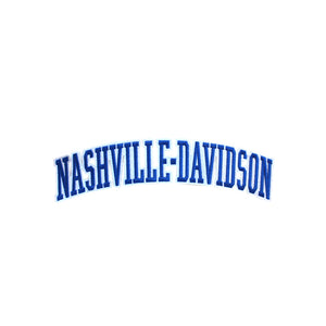Varsity City Name Nashville Davison in Multicolor Embroidery Patch