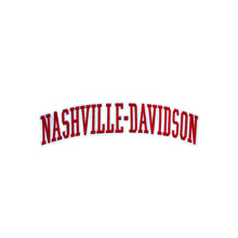 Load image into Gallery viewer, Varsity City Name Nashville Davison in Multicolor Embroidery Patch