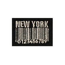 Load image into Gallery viewer, NEW YORK Barcode Embroidery Patch
