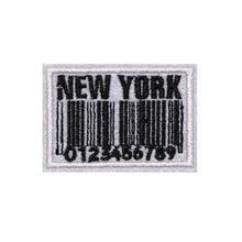 Load image into Gallery viewer, NEW YORK Barcode Embroidery Patch